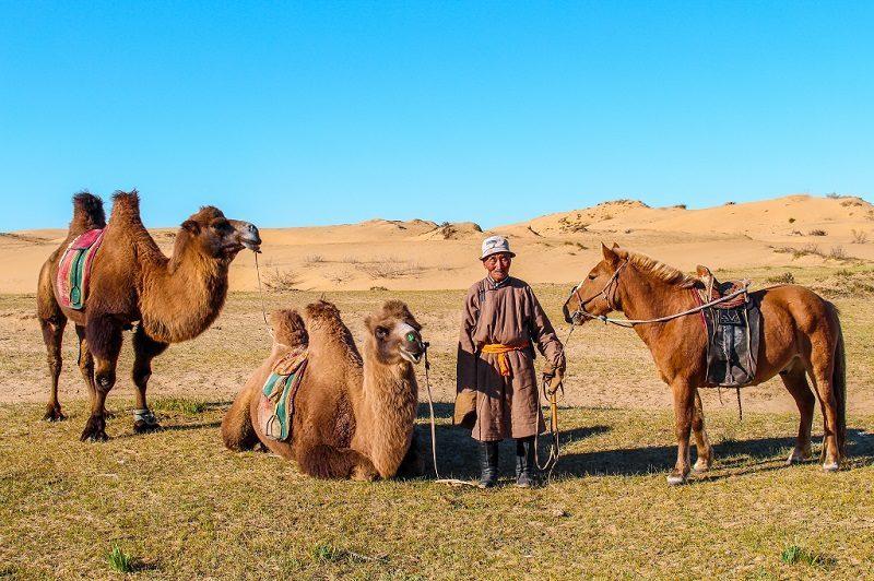 Real Mongolian Nomad family